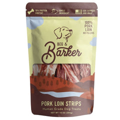 Beg & Barker Pork Loin Strips Dog Jerky Treats 10-oz