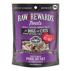Northwest Naturals Raw Rewards Freeze Dried Dog & Cat Treats Pork Heart 3-oz