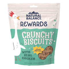 Natural Balance Pet Foods Rewards Crunchy Biscuits Dog Treats Chicken 28-oz