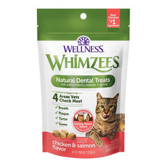 Whimzees Natural Dental Treats for Cats Chicken & Salmon 2-oz