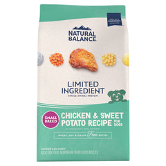 Natural Balance Pet Foods Limited Ingredient Grain Free Small Breed Dry Dog Food Chicken & Sweet Potato 4-lb