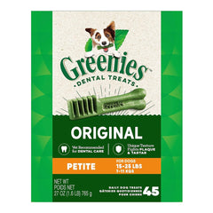 Greenies Original Dog Dental Treats Petite 27-oz 45 Count