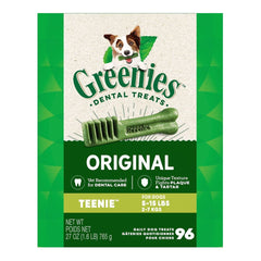 Greenies Original Dog Dental Treats Teenie 27-oz 96 Count