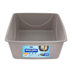Petmate Basic Cat Litter Pan Mouse Gray Small