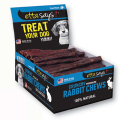 Etta Says! Premium Crunchy Rabbit Chews Dog Treat 4.5-in 36 Count