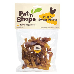Pet 'n Shape Chik 'n Sweet Potato Jerky Dog Treats 8-oz