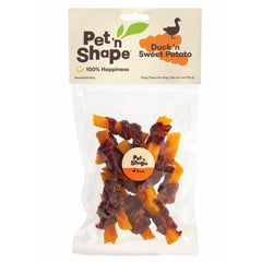 Pet 'n Shape Duck 'n Sweet Potato Jerky Dog Treats 4-oz