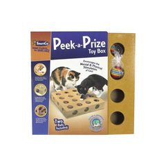 Pioneer Pet SmartCat Peek-a-Prize Toy Box Included Two Balls