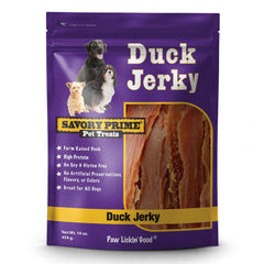 Savory Prime Natural Duck Jerky Dog Treats 16-oz