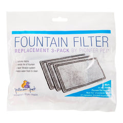 Pioneer Pet Plastic Fountain Replacement Filters 3 Count