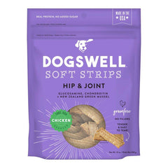 Dogswell Hip & Joint Grain-free Soft Strips Dog Treat Chicken 12-oz