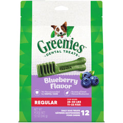 Greenies Blueberry Dog Dental Treats Regular 12-oz 12 Count