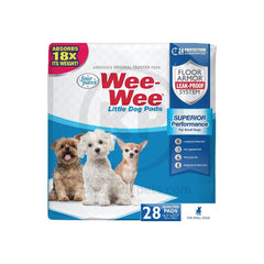 Four Paws Wee-Wee Superior Performance Little Dog Pee Pads 28 Count 16.5 in X 23.5 in
