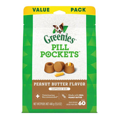 Greenies Capsule Pill Pockets Dog Treats Peanut Butter 15.8-oz 60 Count