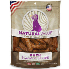 Loving Pets Natural Value Duck Sausages Dog Treat 13-oz