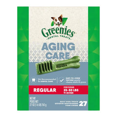 Greenies Aging Care Dental Dog Treats Regular 27-oz 27 Count