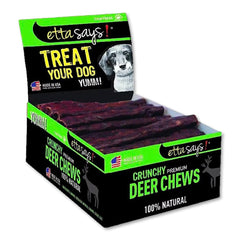 Etta Says! Premium Crunchy Deer Chews Dog Treat 4-in 36 Count