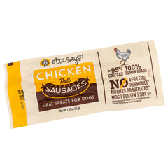 Etta Says! Chicken Deli Sausages Meat Dog Treat 1.25-oz